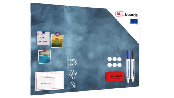 Magnetic METALboards, CLOUDY SKY 90x60 cm + FREE Accessories Set