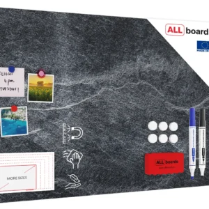 Magnetic METALboards, DARK STONE 90x60 cm + FREE Accessories Set