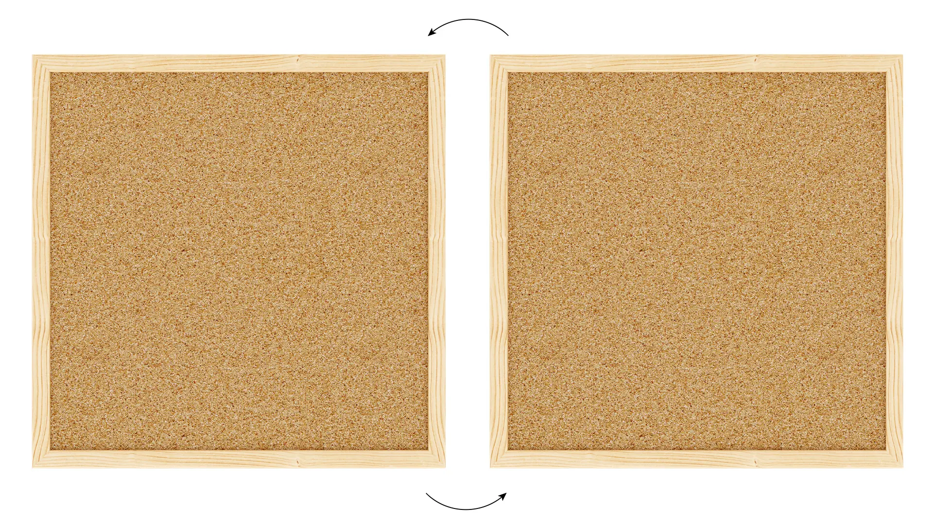 Cork Noticeboard 40x40 cm in Natural Wooden Frame + FREE Accessories - Image 5
