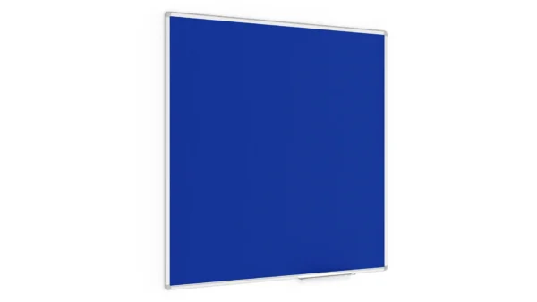 Felt Noticeboard 120x120 cm BLUE in Aluminium Frame