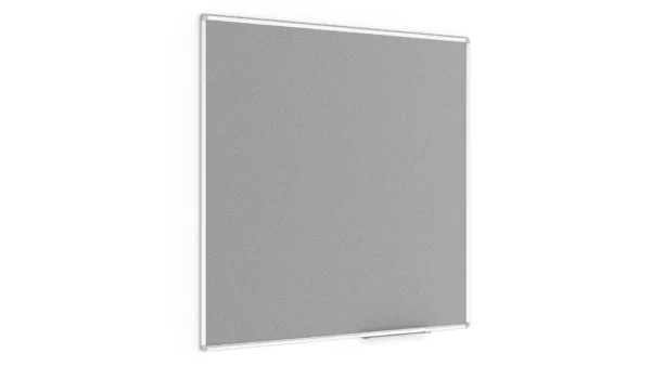 Felt Noticeboard 120x120 cm GREY in Aluminium Frame