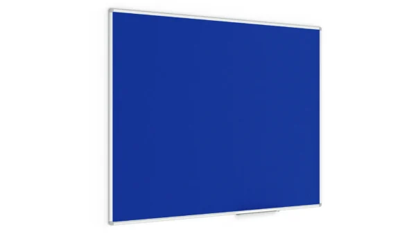 Felt Noticeboard 150x120 cm BLUE in Aluminium Frame