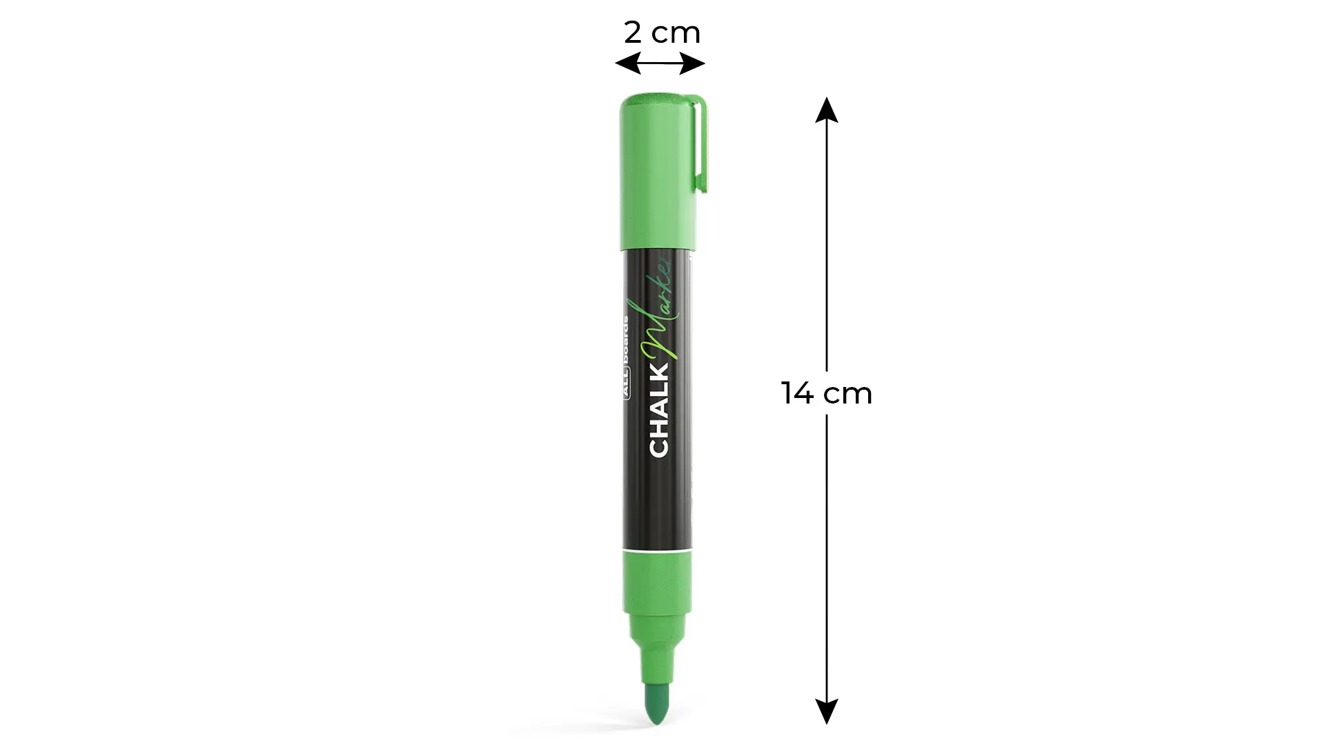 ALLboards chalk marker for glass, chalk and dry-wipe whiteboards - DARK GREEN