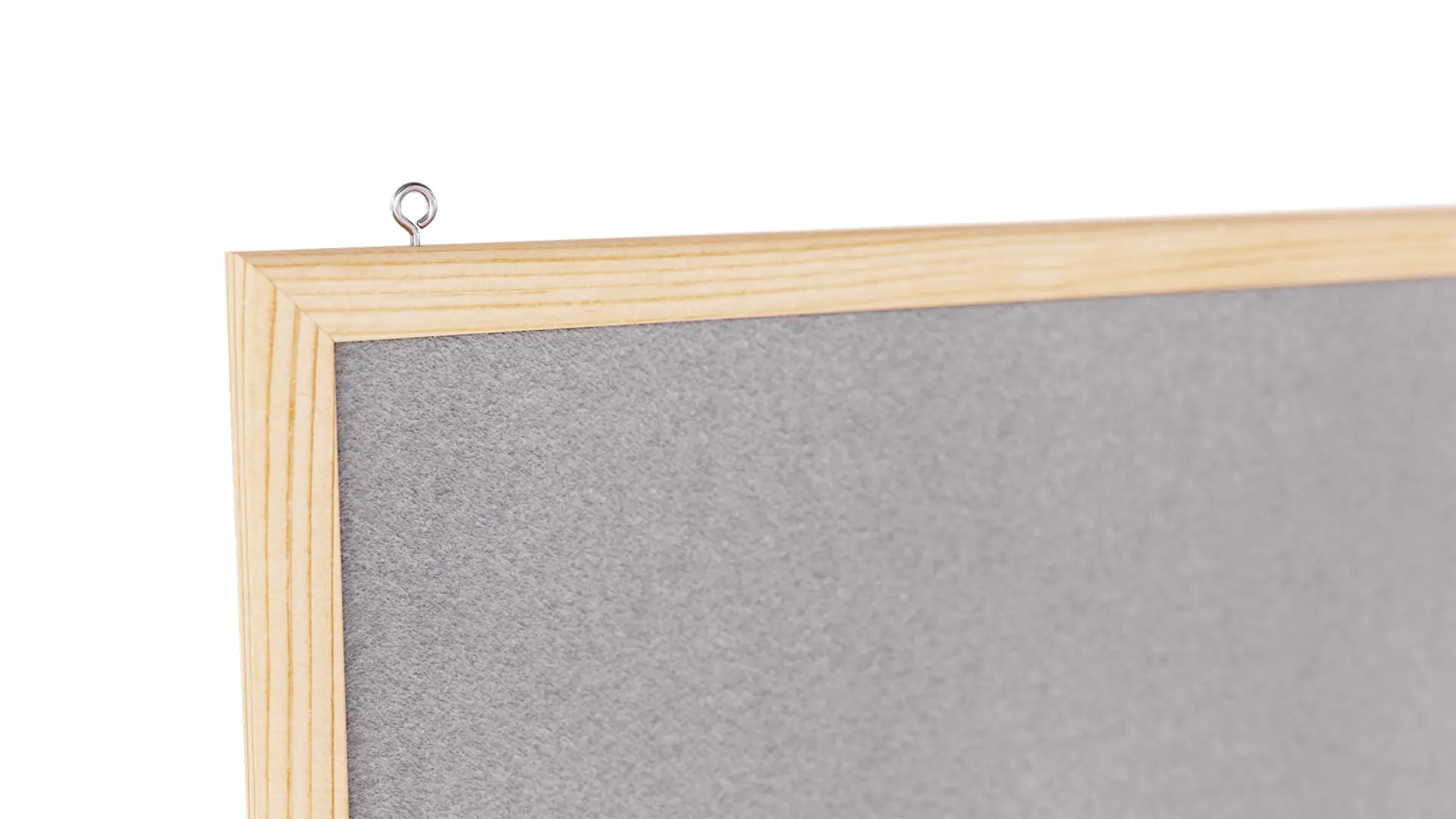 Fabric (Felt) Notice Board – 40x30 cm | Grey | Wooden Frame - Image 6