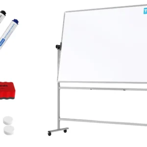 TM Idea Mobile Whiteboard – Double-Sided, Rotating, Magnetic, Dry-Wipe – 180x120 cm - FLEX Series