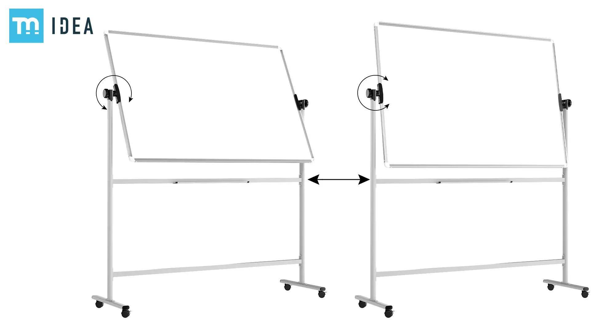 TM Idea Mobile Whiteboard – Double-Sided, Rotating, Magnetic, Dry-Wipe – 180x120 cm - FLEX Series - Image 6