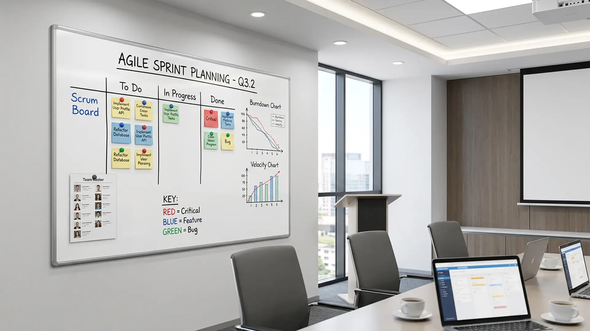 Whiteboard dry erase magnetic surface aluminium frame 160x120 cm PREMIUM EXPO + FREE Accessory Set - Image 10