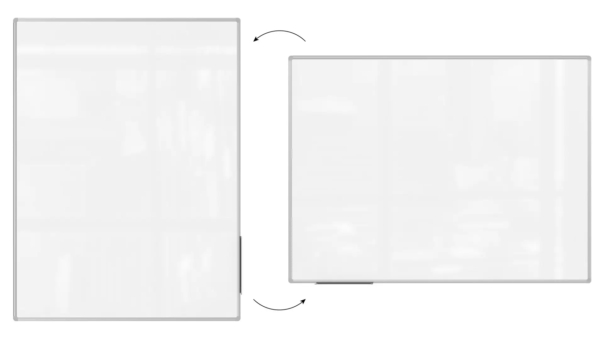 Whiteboard dry erase magnetic surface aluminium frame 160x120 cm PREMIUM EXPO + FREE Accessory Set - Image 5