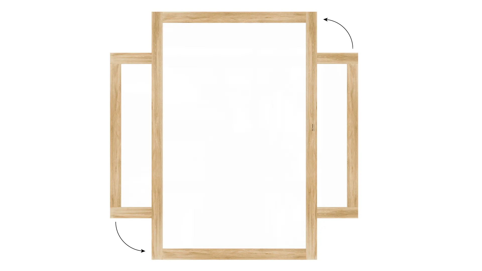 PREMIUM Magnetic Dry-Wipe Whiteboard 180x120 cm with Solid Oak-Effect Frame - Image 6