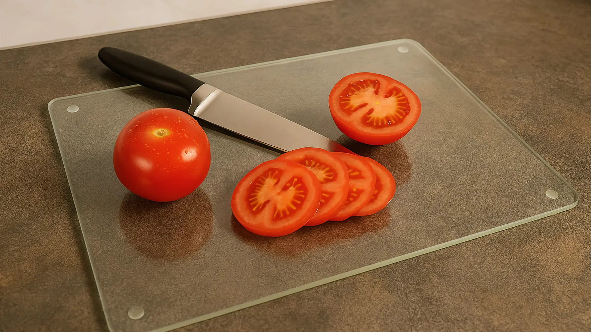 Transparent Glass Chopping Board 30x40 cm – Kitchen Board | Protective Hob Cover | Serving Tray - Image 6