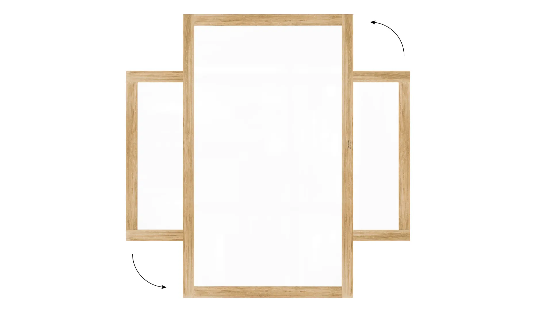 PREMIUM Magnetic Dry-Wipe Whiteboard 200x120 cm with Solid Oak-Effect Frame - Image 6