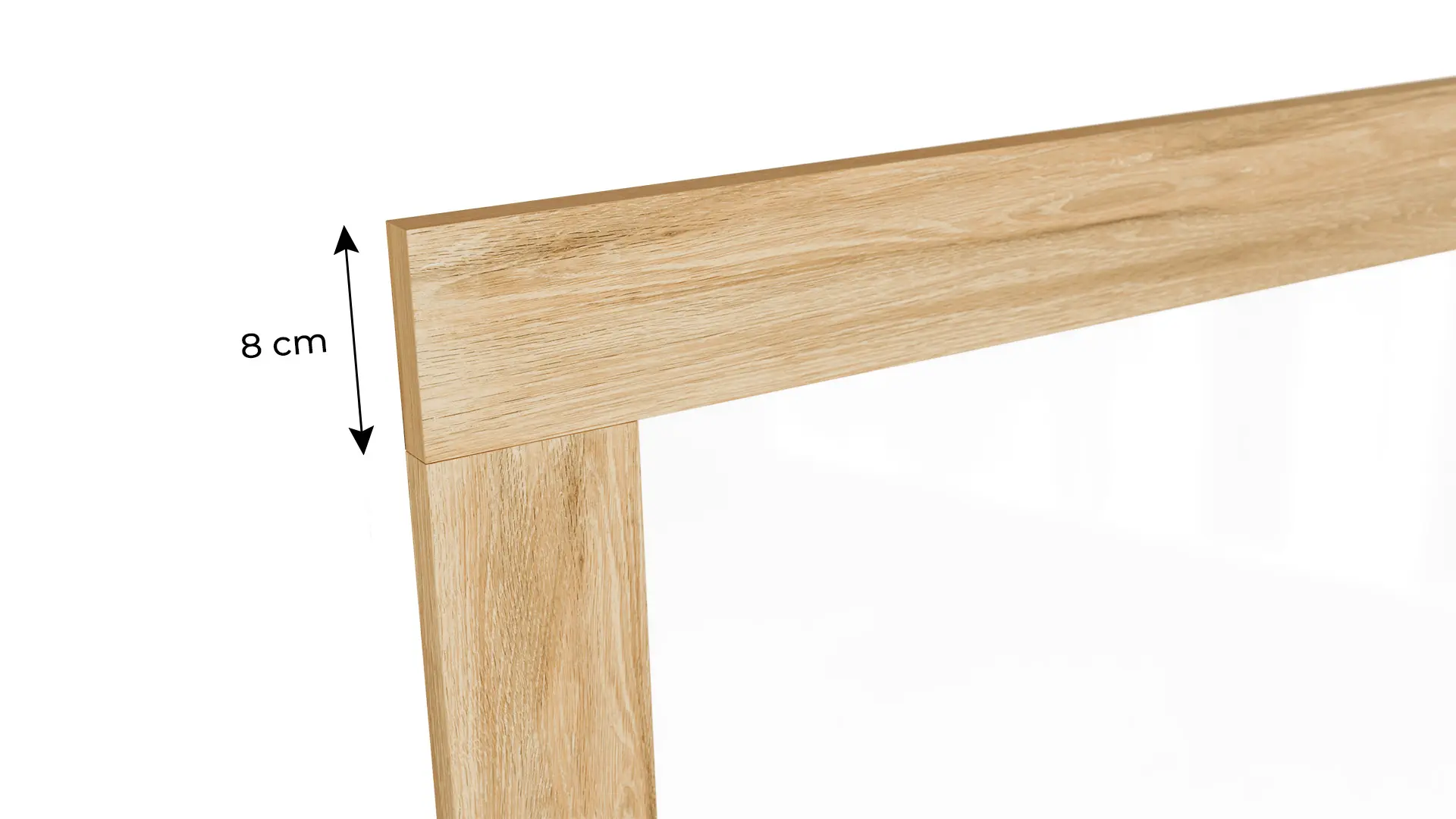 PREMIUM Magnetic Dry-Wipe Whiteboard 240x120 cm with Solid Oak-Effect Frame - Image 5