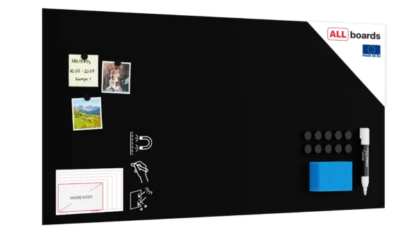Frameless SLIMboard Magnetic Chalkboard 120x60 cm + FREE Accessories