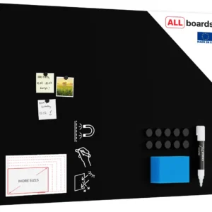 Frameless SLIMboard Magnetic Chalkboard 120x90 cm + FREE Accessories