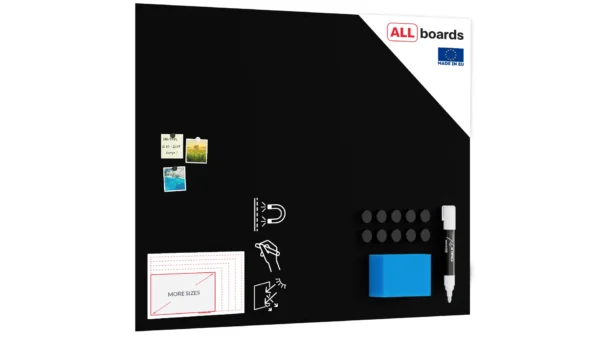 Frameless SLIMboard Magnetic Chalkboard 150x120 cm + FREE Accessories
