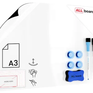 Magnetic Overlay for Fridge or Whiteboard, Dry-Erase, A3 Size + FREE GIFTS