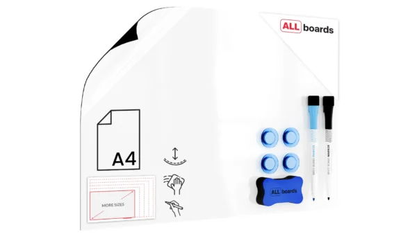 Magnetic Overlay for Fridge or Whiteboard, Dry-Erase, A4 Size + FREE GIFTS