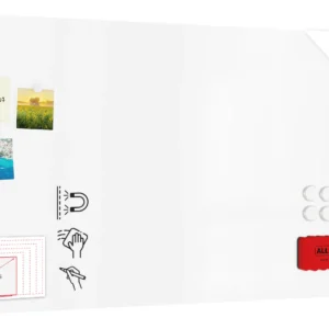 Frameless SLIMboard Magnetic Dry-Wipe Whiteboard 120x60 cm + FREE Accessories