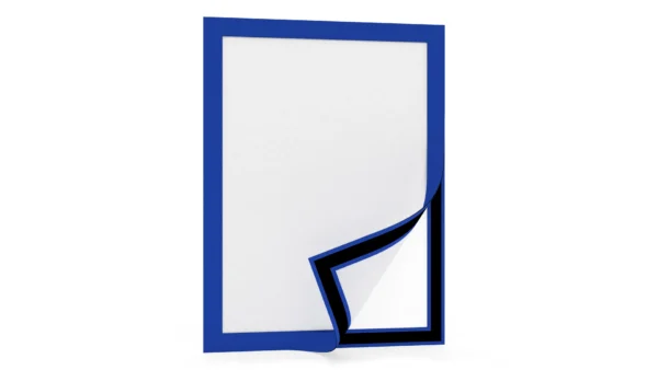 Self-Adhesive Sleeve with Blue Frame A4
