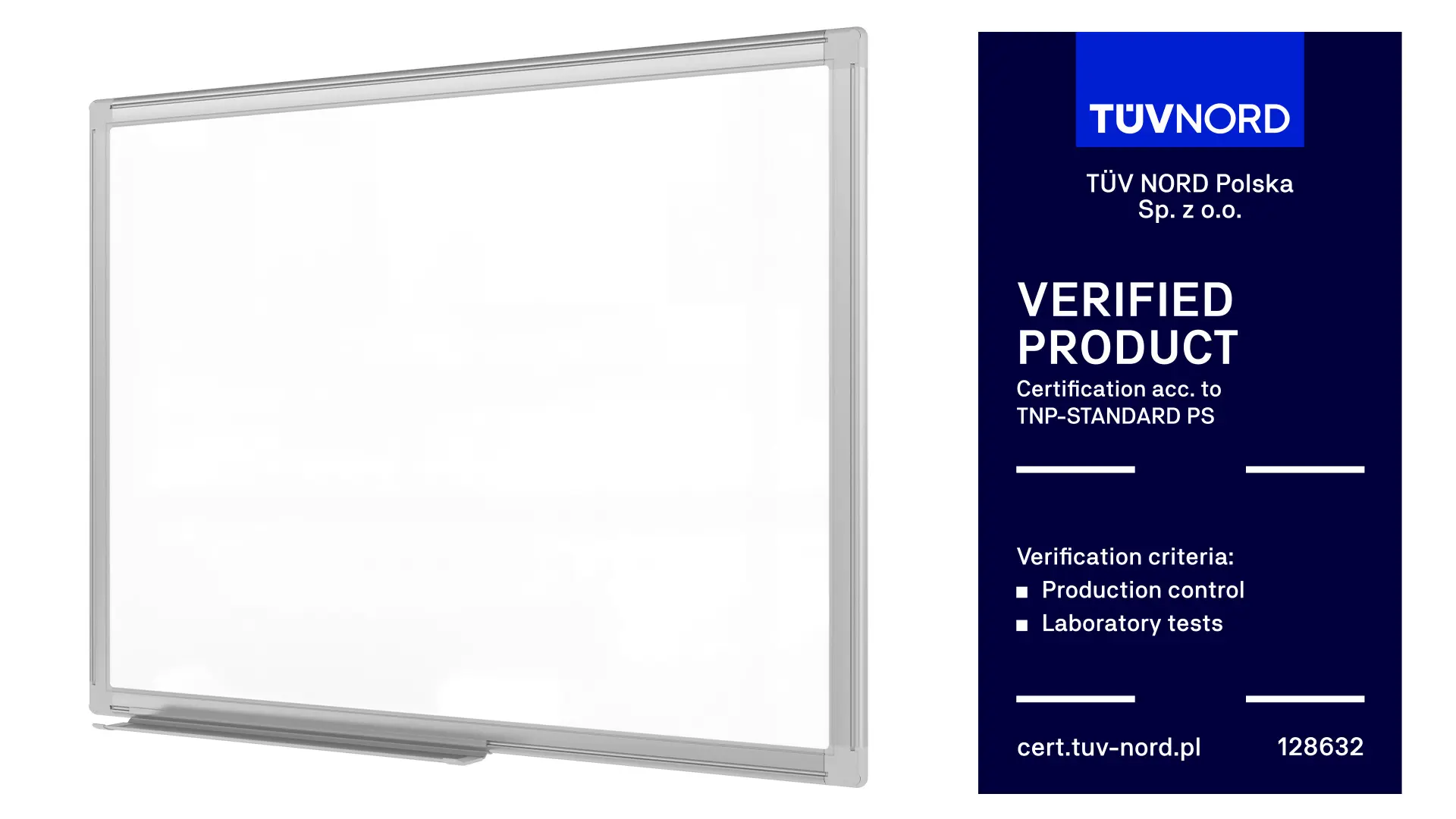 Magnetic Dry-Wipe Whiteboard 60x45 cm in Aluminium Frame + Accessory Set – TM IDEA® Flex Series