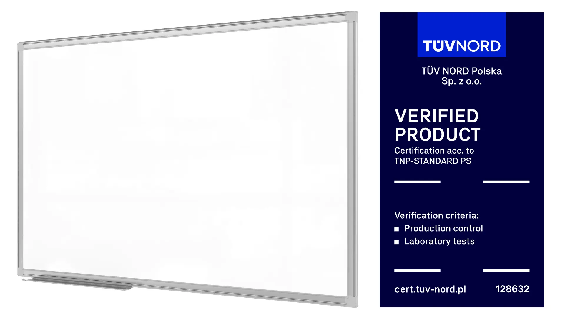 Magnetic Dry-Wipe Whiteboard 90x60 cm in Aluminium Frame + Accessory Set – TM IDEA® Flex Series