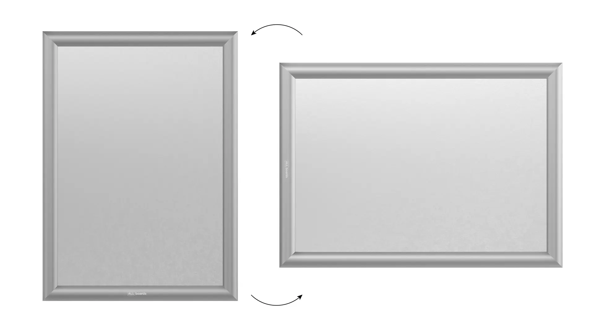 Snap Frame Poster Holder – Silver Aluminium Frame - A3 size - Image 3