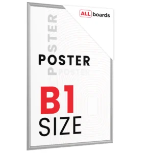 Snap Frame Poster Holder – Silver Aluminium Frame - B1 size