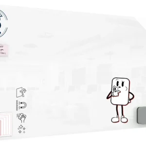 Magnetic glass board 200x100 cm CLASSIC WHITE + with Bonus Accessories
