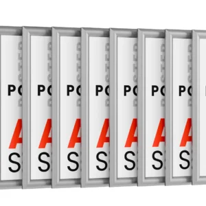 10x Snap Frame Poster Holder – Silver Aluminium Frame - A3 size