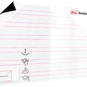 Magnetic Overlay – Triple Line, Dry-Wipe, 145x95 cm