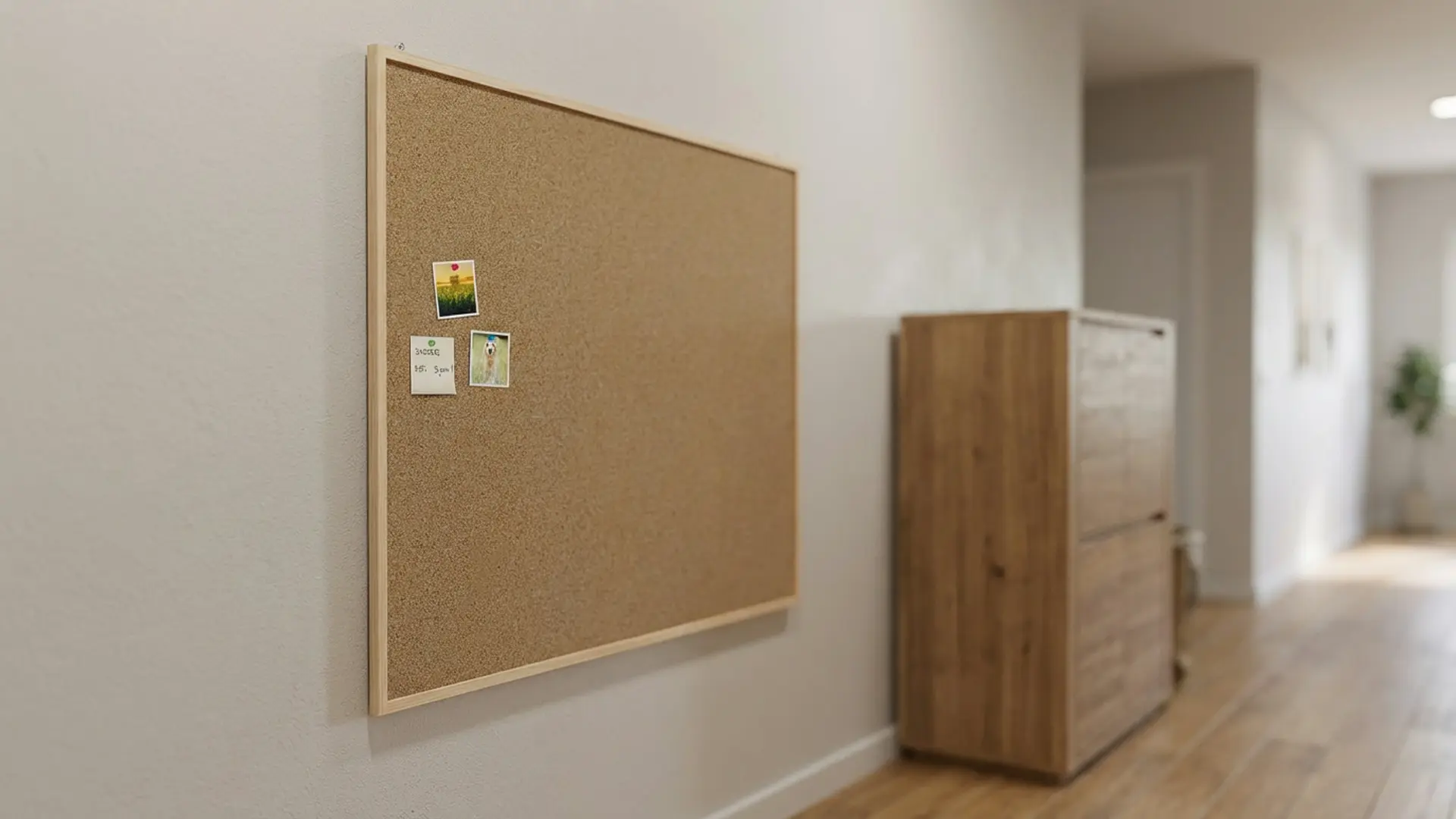 Cork Noticeboard 120x100 cm in Natural Wooden Frame + FREE Accessories - Image 3
