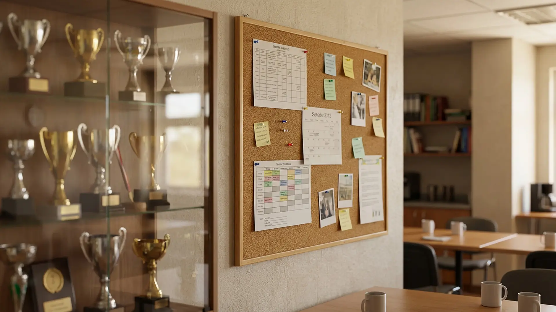 Cork Noticeboard 120x100 cm in Natural Wooden Frame + FREE Accessories - Image 4