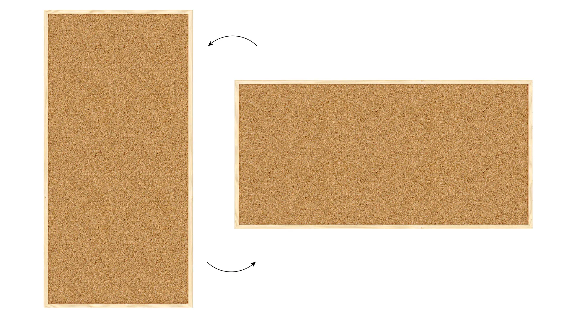 Cork Noticeboard 120x60 cm in Natural Wooden Frame + FREE Accessories - Image 5