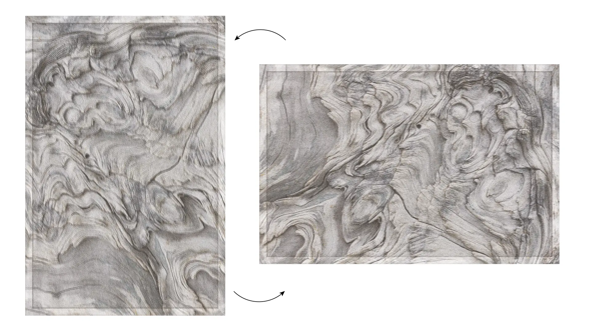 Cork Board with Print – SUN-BLEACHED WOOD, 90x60 cm, Wooden Frame - Image 3