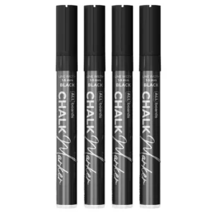 ALLboards Chalk Marker Set - 4 pcs, Black