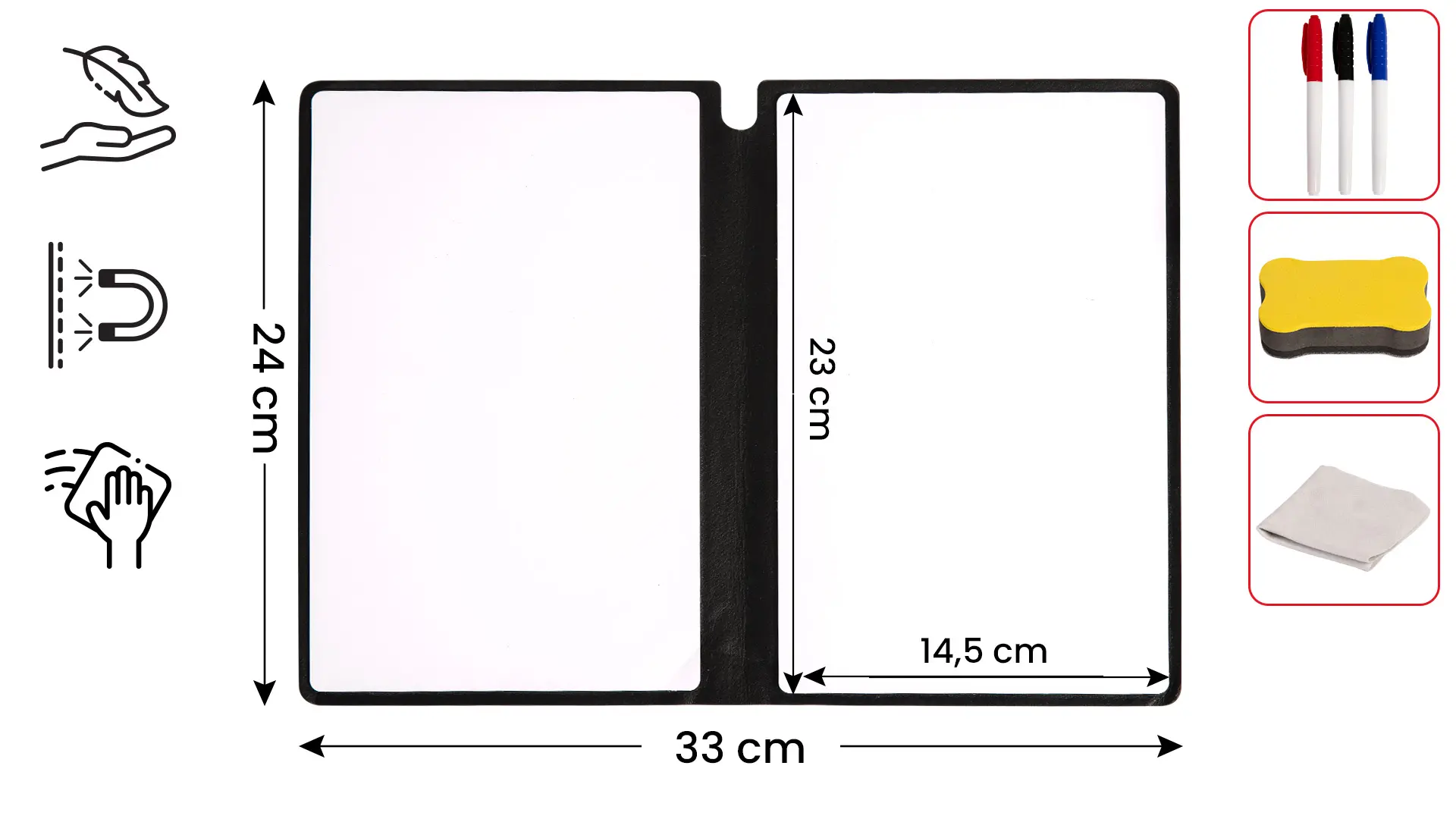 A5 Whiteboard Notebook in a Stylish Case