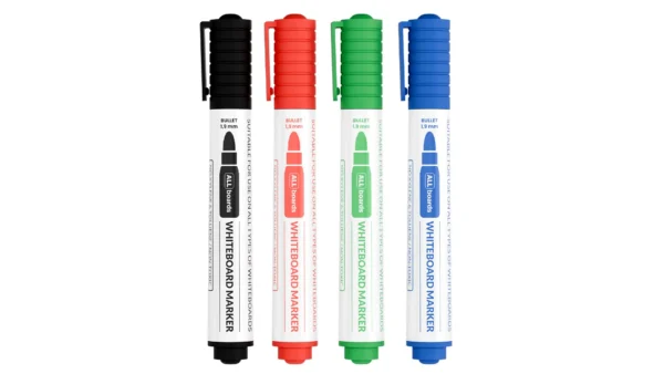 ALLboards Whiteboard Marker Set - 4 Colours: Black, Green, Blue, Red