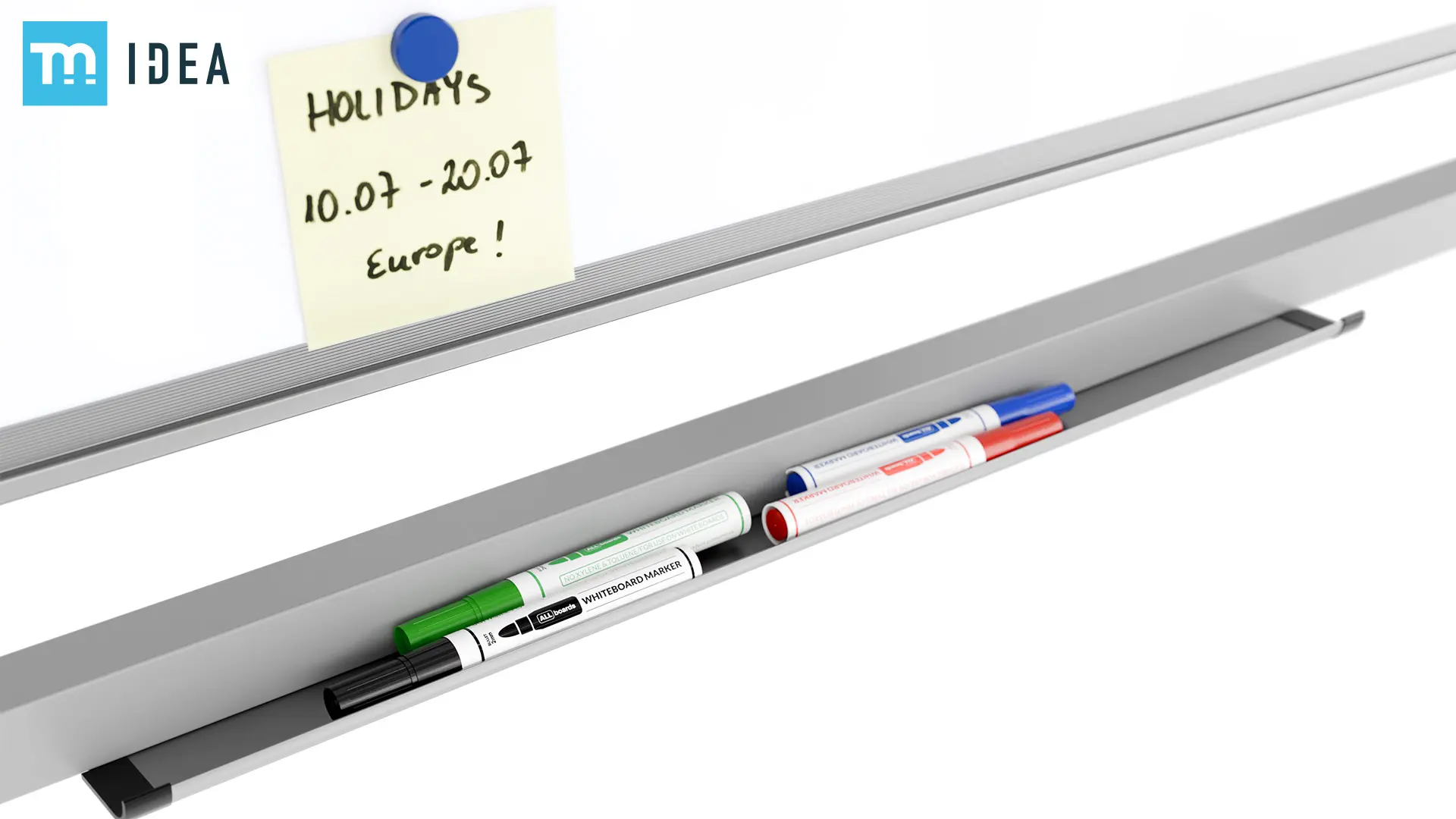 TM Idea Mobile Whiteboard – Double-Sided, Rotating, Magnetic, Dry-Wipe – 220x100 cm - FLEX Series - Image 8