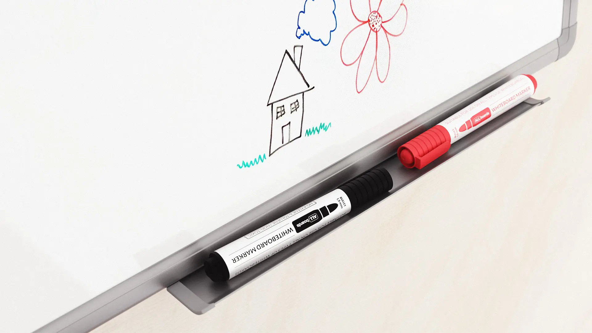 ALLboards Dry-wipe Whiteboard Marker Set - 12 Colours (12 pcs) - Image 6