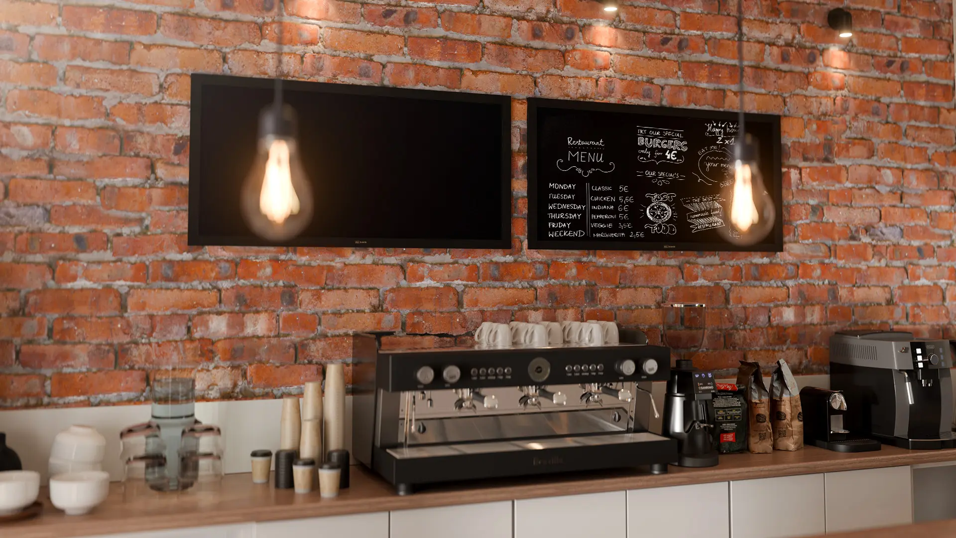 Black chalkboard 120x60 cm wooden frame color black - Image 3