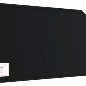 Chalkboard 120x60 cm with varnished black frame ECO