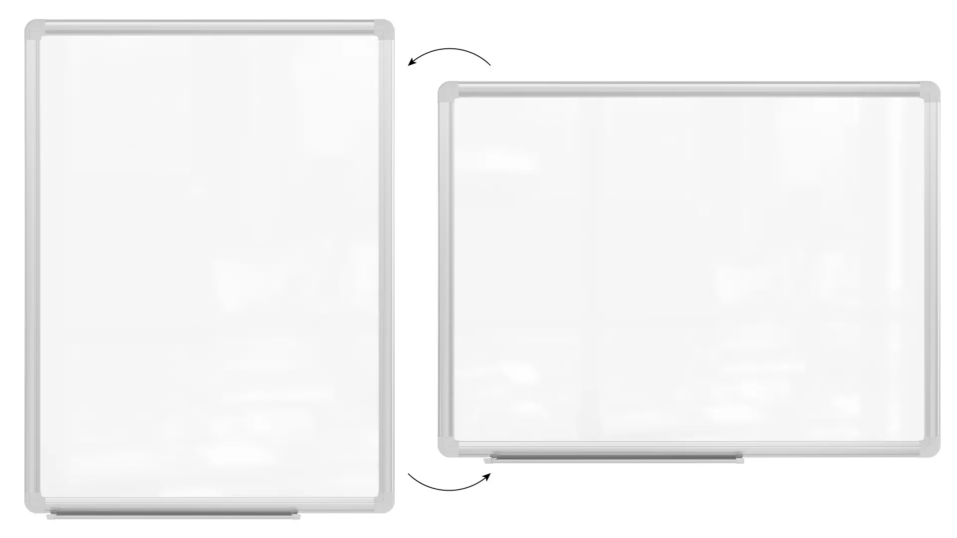 Whiteboard dry erase magnetic surface aluminium frame 60x45 cm PREMIUM EXPO + FREE Accessory Set - Image 5
