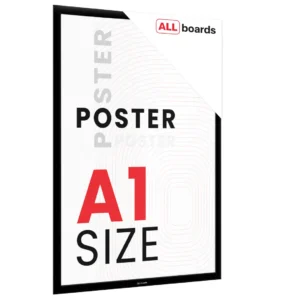Snap Frame Poster Holder – Black Aluminium Frame - A1 size