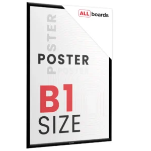 Snap Frame Poster Holder – Black Aluminium Frame - B1 size