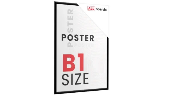 Snap Frame Poster Holder – Black Aluminium Frame - B1 size