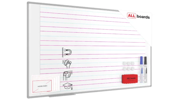 Magnetic Dry-Wipe Whiteboard for Learning to Write – 170 × 100 cm - Includes Accessory Set