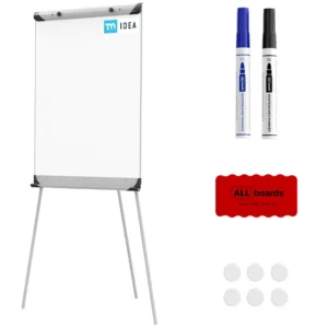 Flipchart TM IDEA® Dry-Wipe Magnetic 100x70 cm on BASIC Tripod + Free Accessories