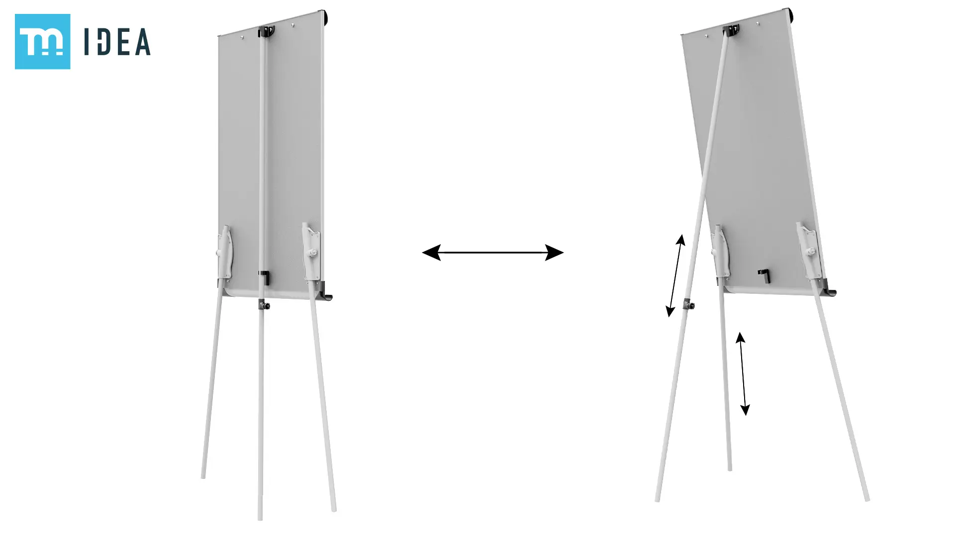 Flipchart TM IDEA® Dry-Wipe Magnetic 100x70 cm on BASIC Tripod + Free Accessories - Image 3