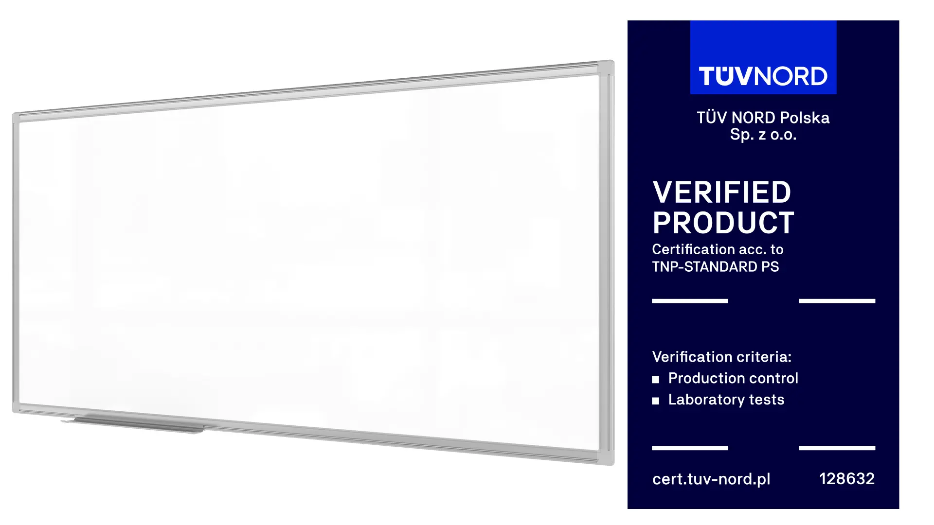 Magnetic Dry-Wipe Whiteboard 120x60 cm in Aluminium Frame + Accessory Set – TM IDEA® Flex Series - Image 2