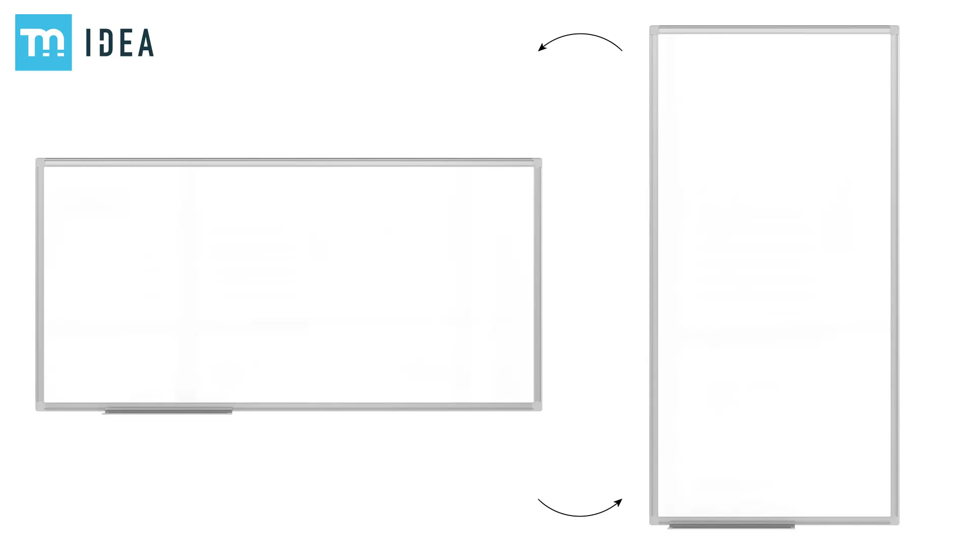 Magnetic Dry-Wipe Whiteboard 120x60 cm in Aluminium Frame + Accessory Set – TM IDEA® Flex Series - Image 3